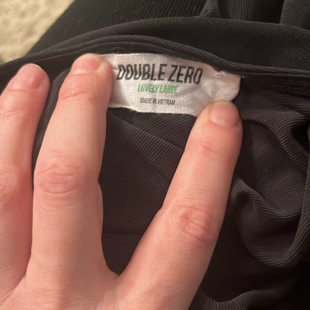 Double Zero Gray One Shoulder Maxi - image 6